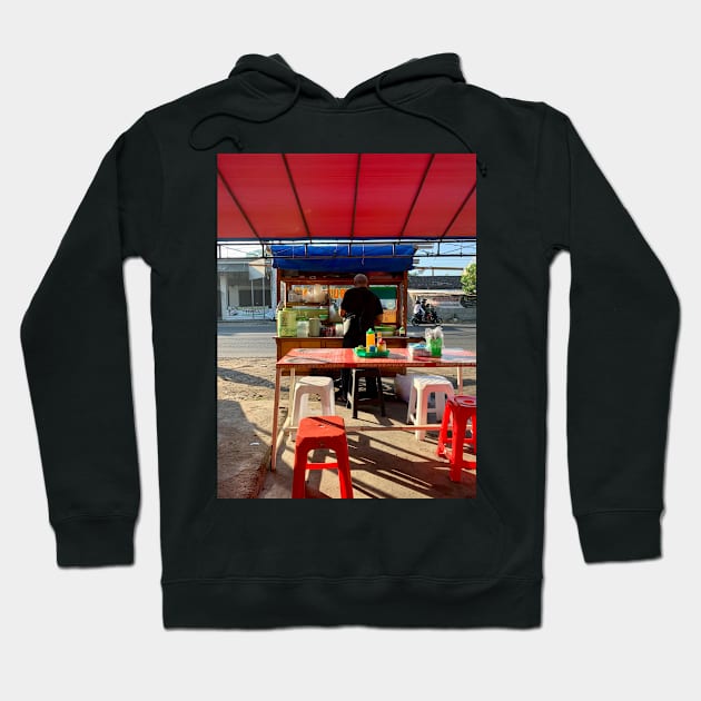 Yogyakarta Indonesian Street Food Hoodie by Saestu Mbathi